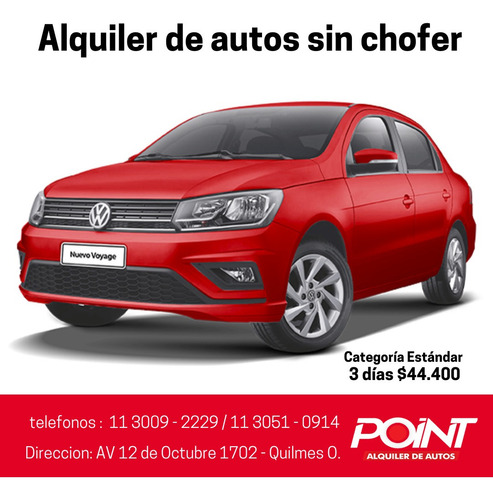 Imagen 1 de 10 de Alquiler De Autos Sin Chofer Zona Sur Quilmes