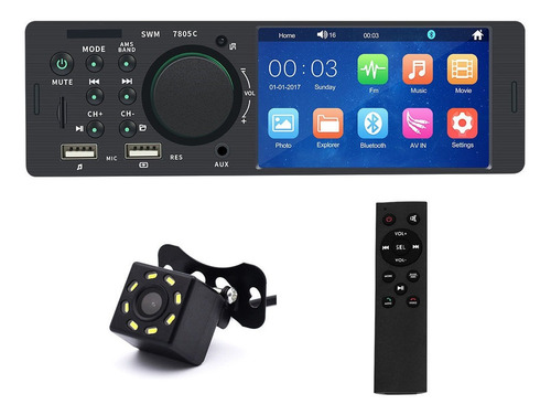 Reproductor De Mp3 Para Auto Con Pantalla 4.1, Bluetooth Aux