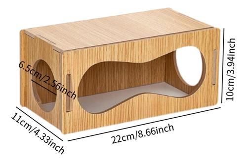 Túnel De Madera De Hámster Madera Hámster 22x11x10cm