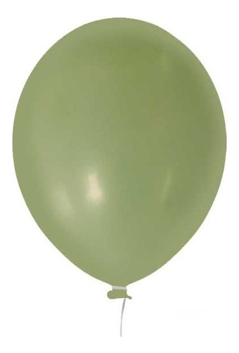 Balão Prime Verde Eucalipto 12 Polegadas 25 Uni - Happy Day