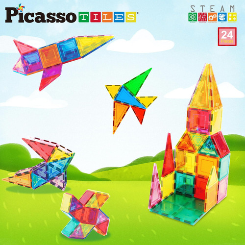 Picassotiles Juego De Bloques De Construcción De Azulejos Ma