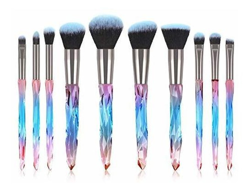 Brochas De Maquillaje - 10 In 1 Professional Premium Crystal