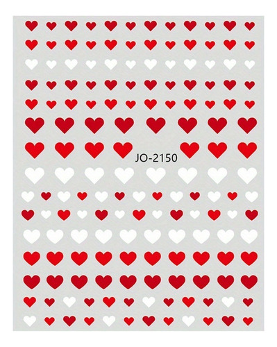 4 Sencillas Pegatinas De Amor For Uñas For El Diseño De