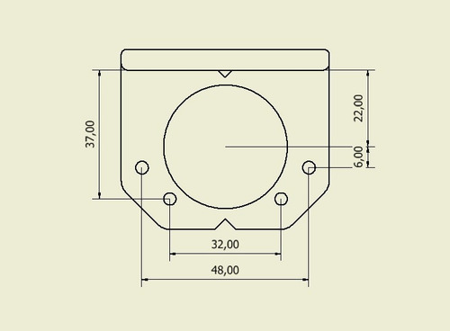Plantilla Bisagra Guia Perforación Casoleta De 35mm Con Tope