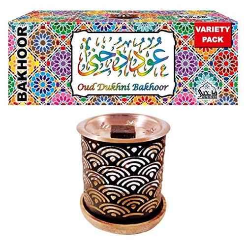 Dukhni Oud Bakhoor Incienso Variedad Box & Rainbow Bakhoor B