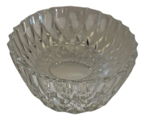 Pequeño Bowl De Vidrio Ovalado Transparente (Usado)