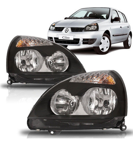 Par Farol Clio 2003 2004 2005 2006 2007 2008 Mascara Negra