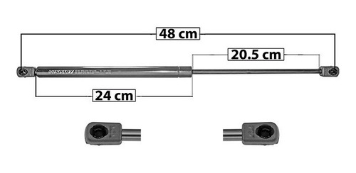 1-amortiguador Cofre Izq/der Spart Dodge Ram 3500 02-08