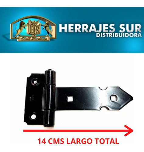 Imagen 3 de 7 de Bisagra Atornillar Postigon Forjada Atornillar 100 Mm