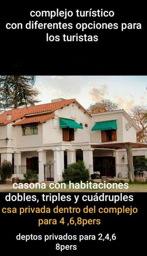Imagen 2 de 21 de Hosteria-casona-deptos-casa Privada. Villa Belgrano. Pileta, Asador, Quincho.