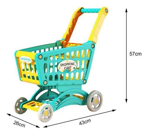 Xd Carrito De Compras De Supermercado Para Niños, Verde
