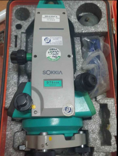 Imagen 5 de 7 de Teodolito Con Regla Y Trípode Marca Sokkia Modelo Dt500a.
