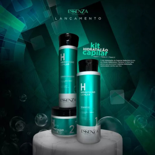 Kit Hidratante Capilar Premium Essenza Seduction 3 Passos