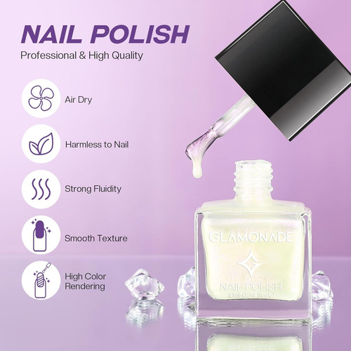 Juego De Esmalte De Uñas De Perlas: Kit De Esmalte De Uñas S