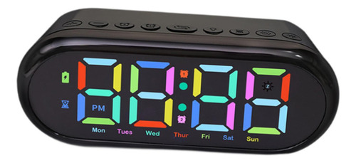 Reloj Despertador Digital Led, Reloj De Mesa, Pantalla
