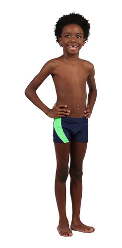 Sunga Siri Kids Azul Marinho Neon Infantil Juvenil Uv 