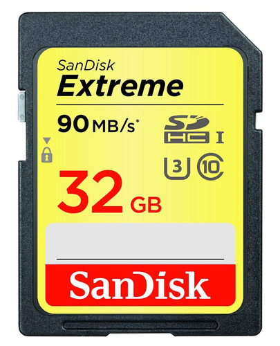 Sandisk Extreme Sdhc 32 Gb Clase 10 - 90mb/s Ultra Hd U3 4k