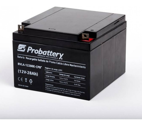 Batería Probattery 12v 28ah Ciclo Prof Silla De Ruedas