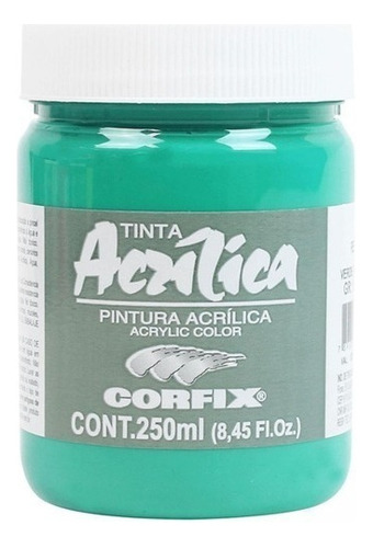 Tinta Acrílica Corfix 250ml Verde Veronese 72 G1