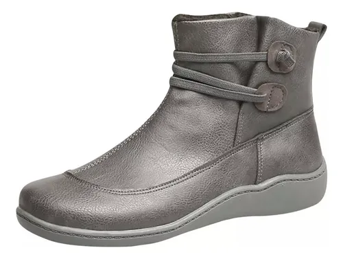 V Botas Curtas Lisas Casuais Botas Femininas Cuotas sin inter s