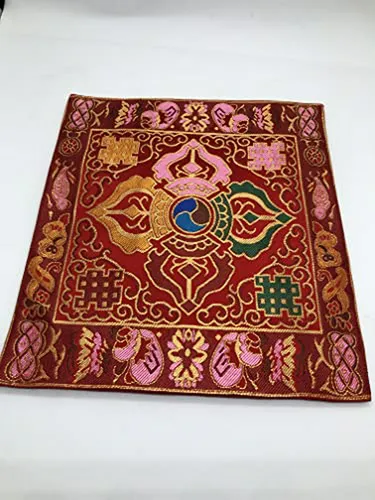 Mantel De Mesa/altar Budista Tibetano Doble Dorje