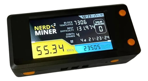 Lotería Nerdminer V2 78kh/s Hashrate Bitcoin Nerd Miner Btc