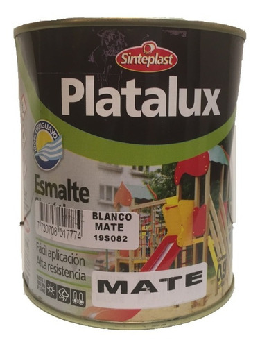 Platalux - Esmalte Sintético Blanco Mate 3.6 Lt - Sinteplast