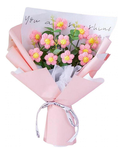 Ramo De Flores De Ganchillo Flores Artificiales Ramo Tejido