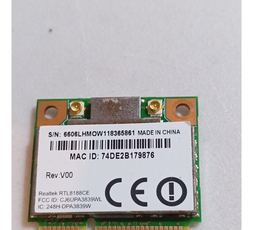 Tarjeta De Red Wifi Pci-e De 150 Mbps Para Realtek Rtl8188ce