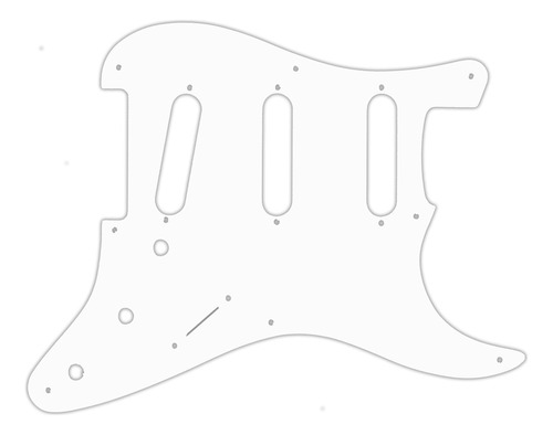 Escudo Strato Branco Padrao Fender '54 8 Furos S-s-s