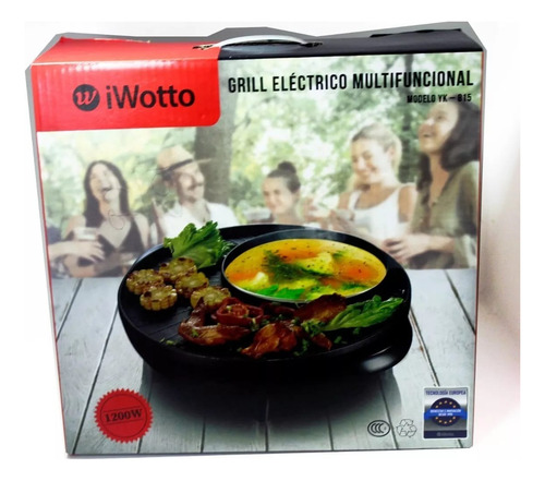 Parrilla Grill Eléctrica Multifuncional Antiadherente Olla