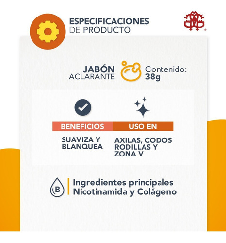 Jabon Aclarante Axila Rodilla Zona V Colageno Leche Ac30