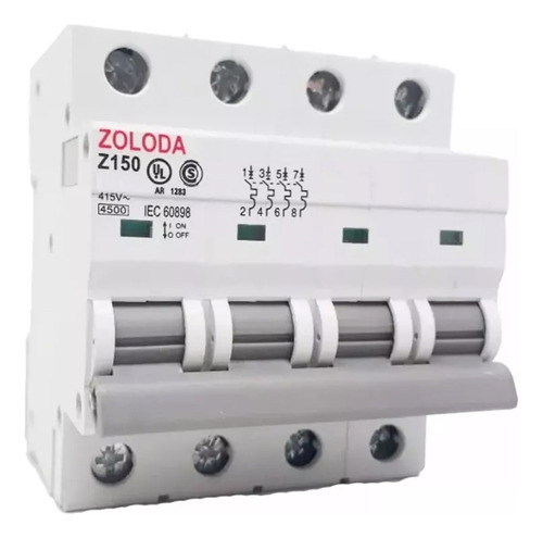 Termica Tetrapolar 4x16 A Zoloda Termomagnetica 4x16a