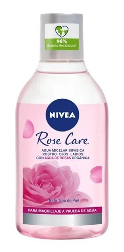 Agua Micelar Bifasica Nivea Rose Care X 400ml