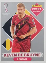 Comprar Figurita Kevin De Bruyne Extra Sticker Plata Qatar 2022