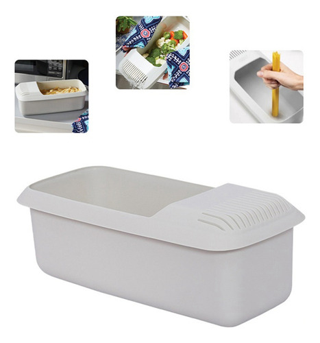 Q Cocina De Pasta For Microondas, Olla For Espaguetis, Pasta