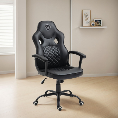 Cadeira Gamer Ninja Kaeru, Preto Material Do Estofamento Couro Pu E Pvc