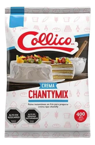 Crema Chantilly En Polvo Chantymix 400 Grs.