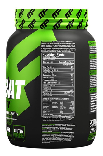 Imagen 2 de 2 de Whey Protein 5 Lb Musclepharm Combat Proteina Usa