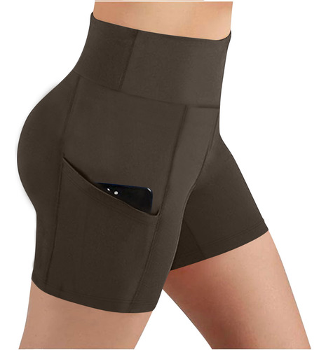 Calzoncillos Elásticos De Cintura Alta Con Bolsillo Para Muj