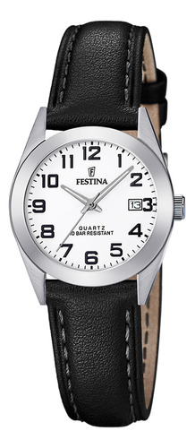 Relógio Festina Classics Feminino Couro Preto