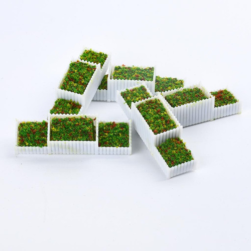 5 Peças De Plástico N 1/150 Canteiros Modelo De Planta