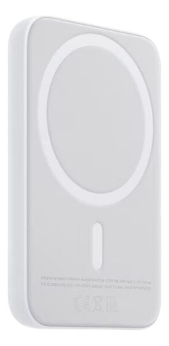  Genérica MagSafe Indução Magnetico Cargadores USB Lightning Mini PowerBank Blanco y Plata