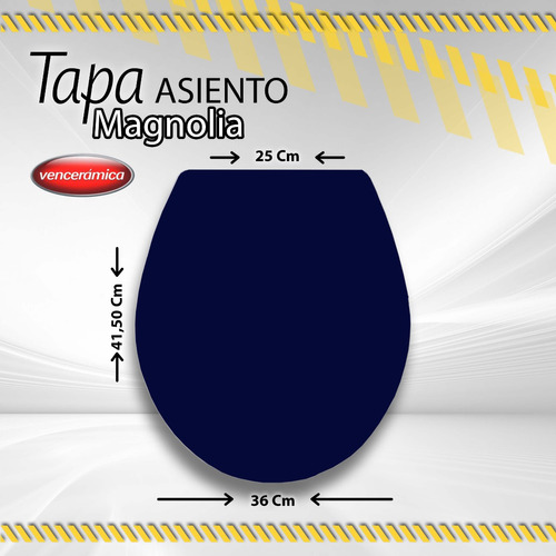 Tapa Asiento Magnolia Venceramica Navy Blue Azul / 000008304