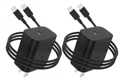 Set De 2 Piezas Cargador  Usb C Súper Rápido Tipo C De