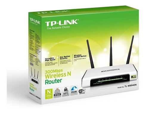 Router Wifi N 300 Mbps 3 Antenas 4 Puertos Tplink Wr940n 940