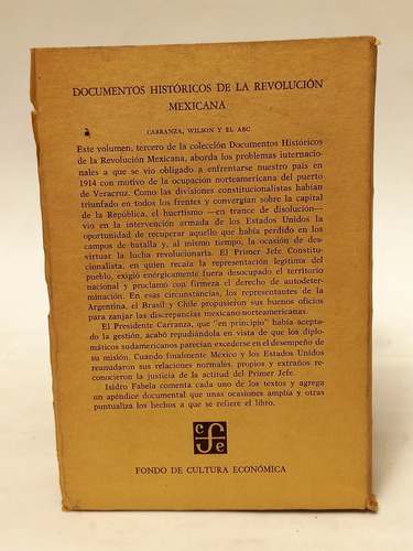 Documentos Históricos De La Revolución Mexicana 4 Vols. (Usado)