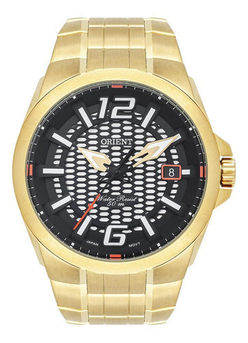 Relógio Orient Masculino Mgss1214 P2kx Casual Dourado