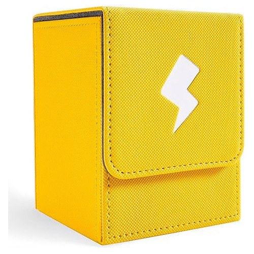 Deck Box Amarillo Con 100 Fundas Para Cartas Coleccionables