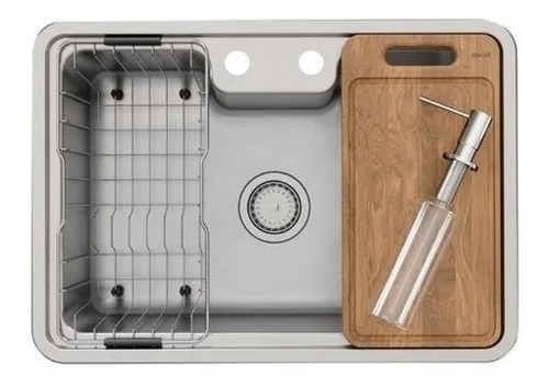 Kit Cuba Gourmet Com Torneira Bica Alta Doc Cozinha Docol